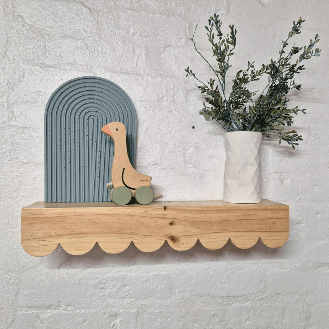 Scallop Ledge Display Book Shelf