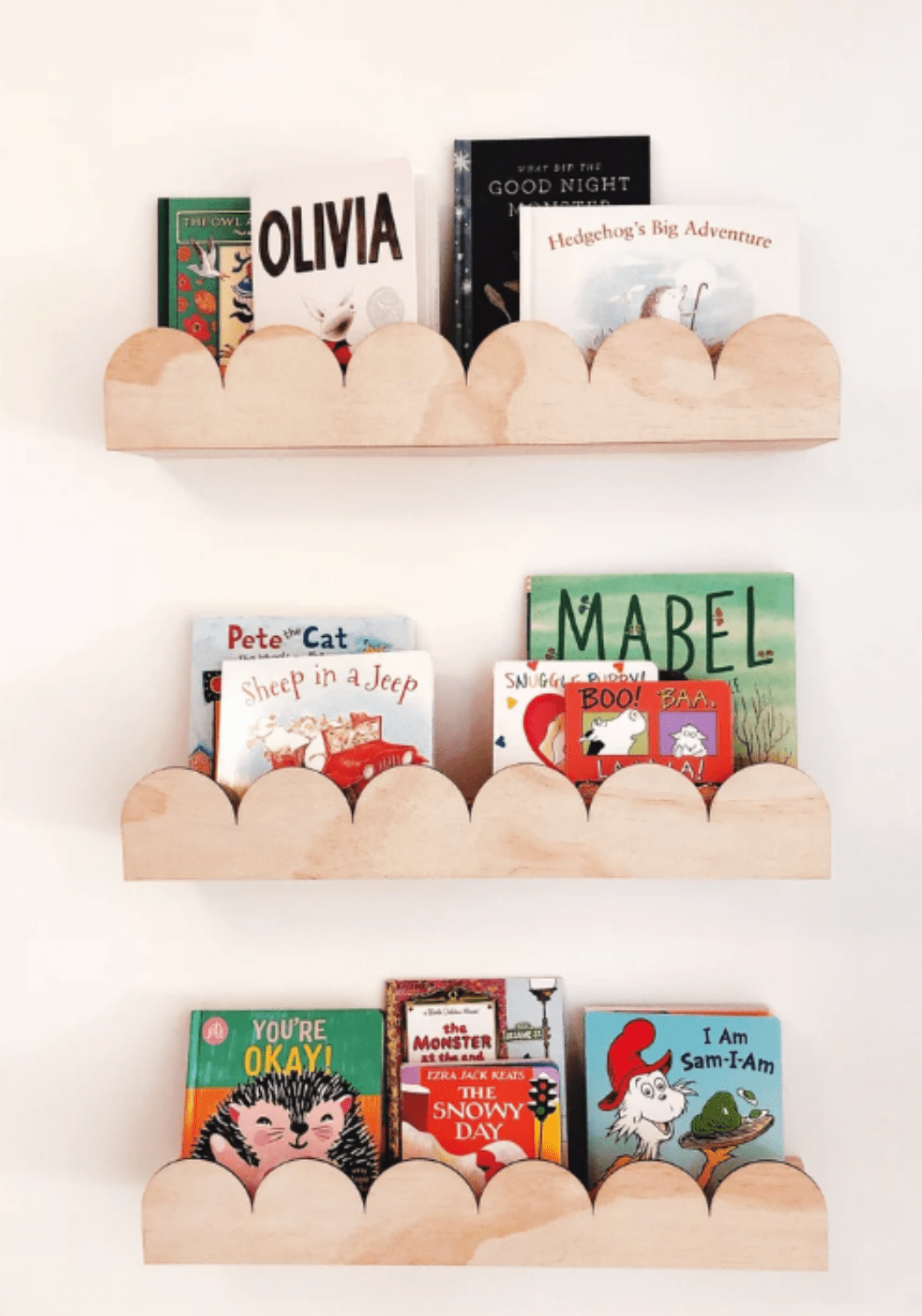 Scallop Ledge Display Book Shelf