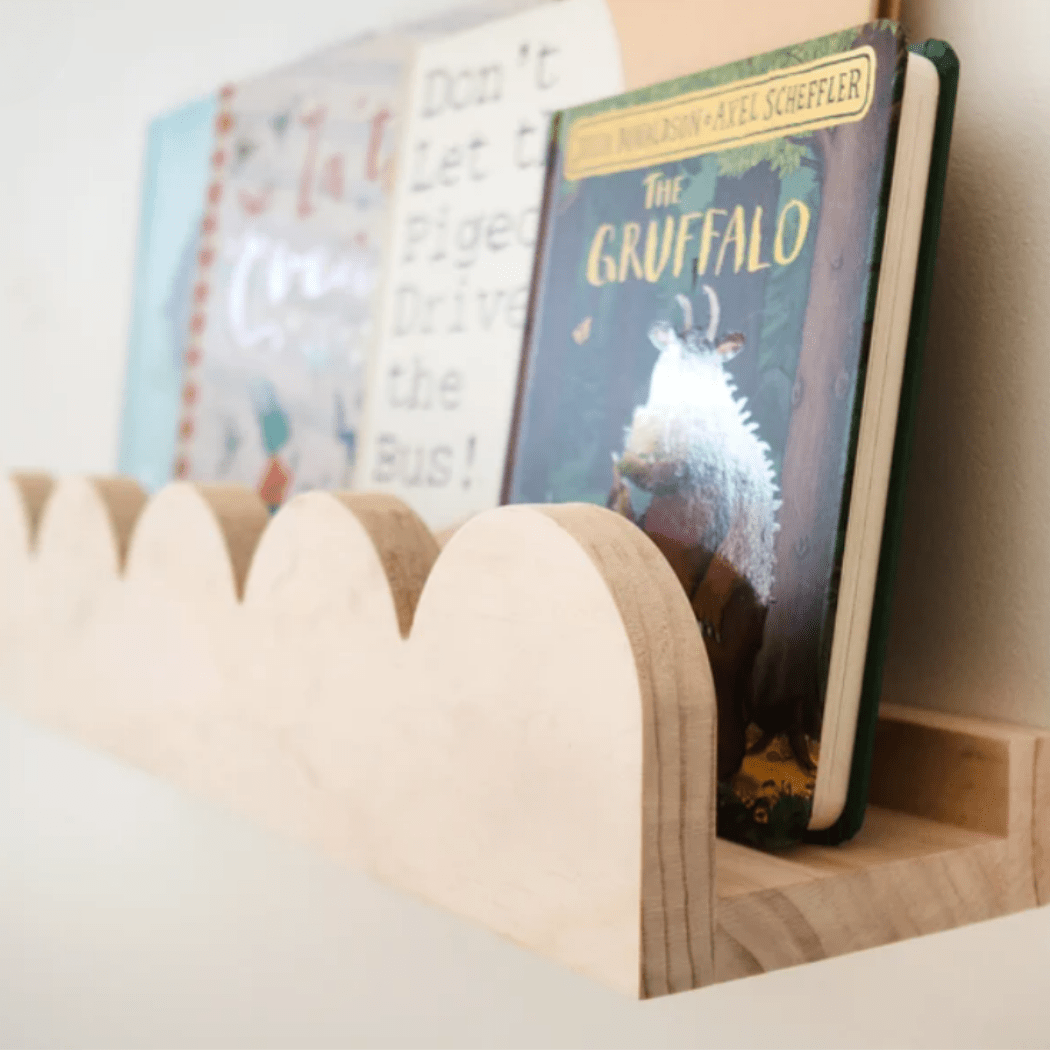 Scallop Ledge Display Book Shelf