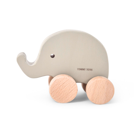 Elephant Wheely Baby Wooden Toy